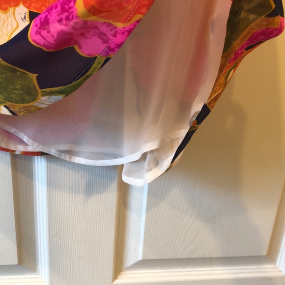 Trina Turk Silk Lined Razor Back Top - Picture 5 of 9